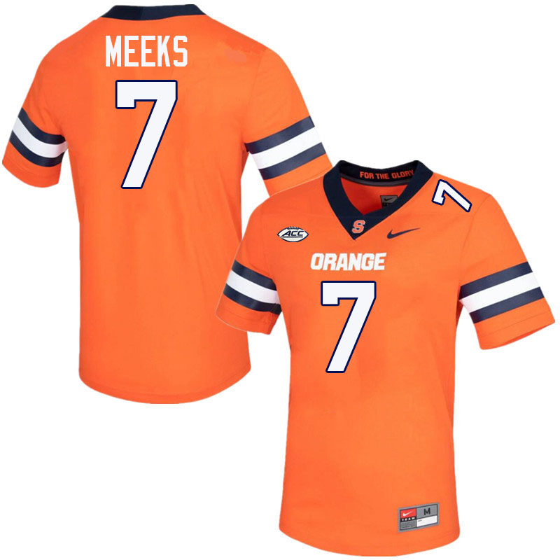 #7 Jackson Meeks Syracuse Orange Jerseys,Syracuse University Football Uniforms,Apparels-Orange